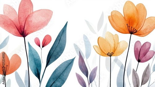 Colorful Floral Watercolor