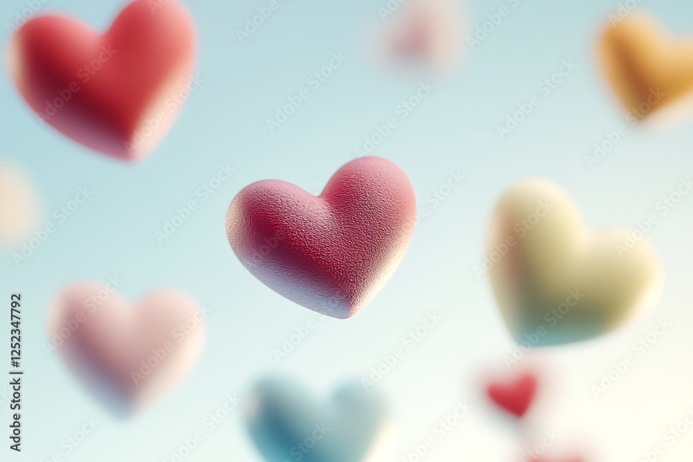 Obraz premium Hearts background, Valentine's day concept.