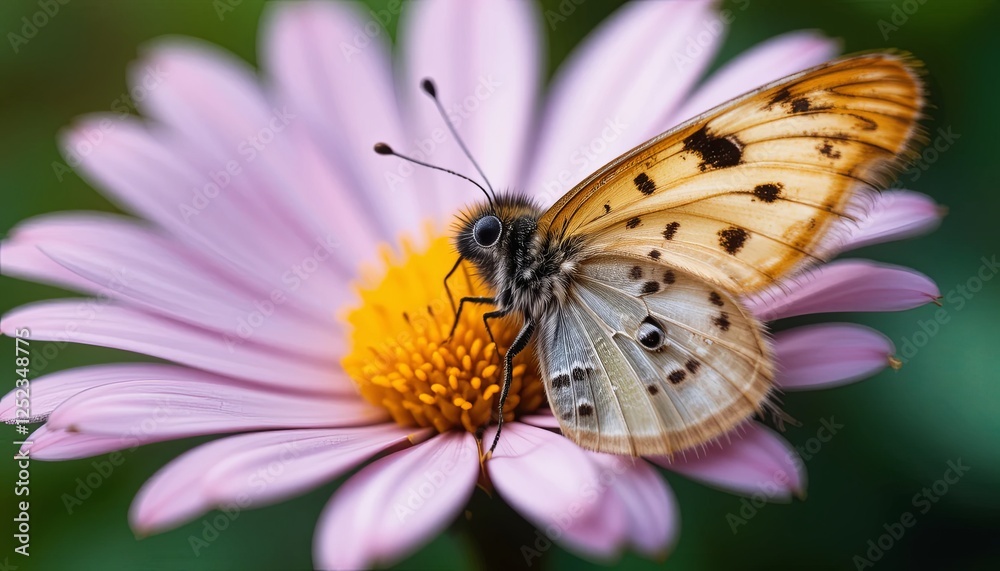 Butterfly on flower nature macro photography garden close-up beauty