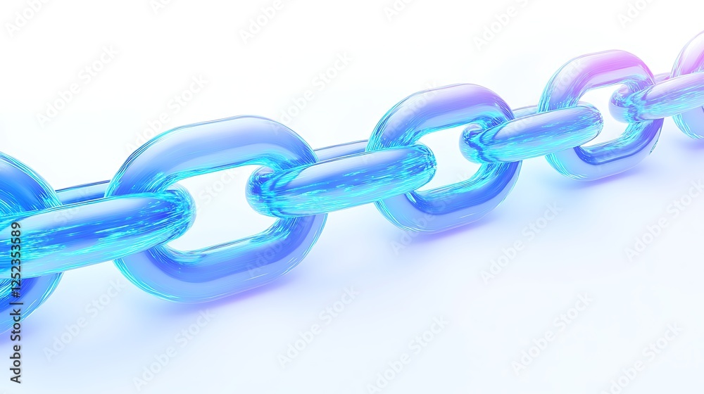 Fototapeta premium Abstract blue chain background
