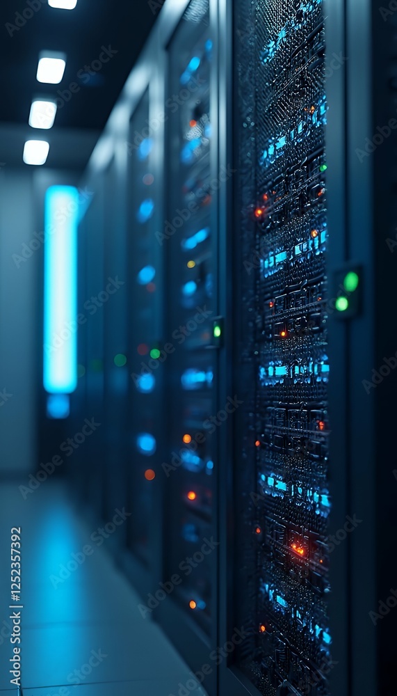 4k centers creative simple illustration resolution data servers modern data quality high center ai server room server artificial intelligence ai datum machine modern container computer laptop google