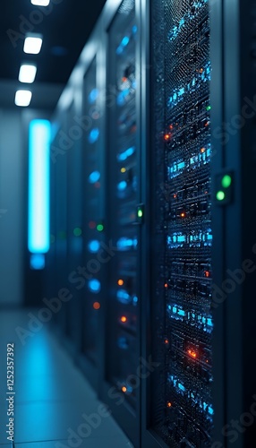 Obraz na płótnie 4k centers creative simple illustration resolution data servers modern data quality high center ai server room server artificial intelligence ai datum machine modern container computer laptop google w salonie