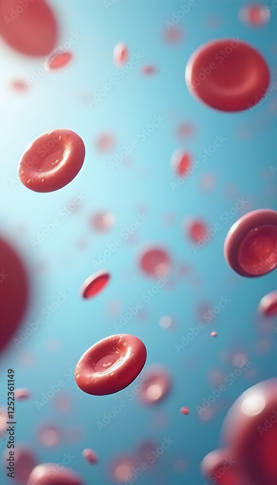 image circles minimalist blood panoramic blue soothing sky illustrated simple background cells red panoramic minimalist red blood cell simple circle soothing sky blue background medicine health