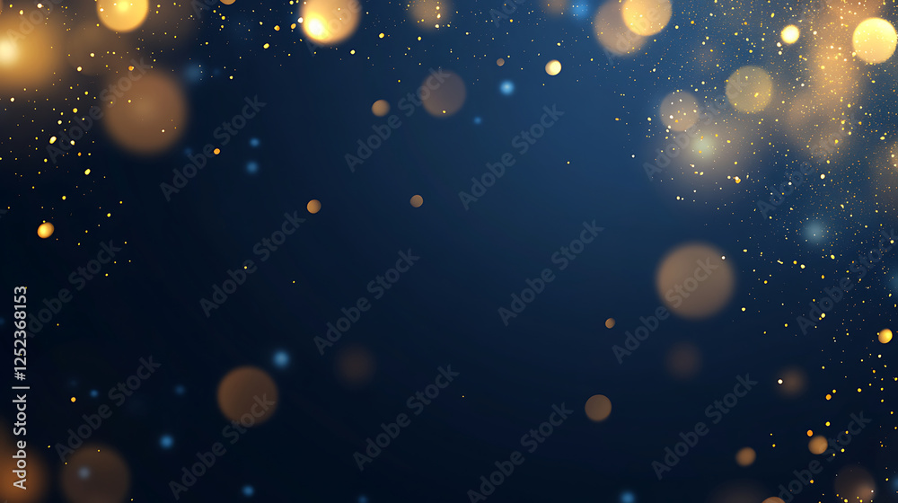 Abstract Background with Golden Lights and Glitter Abstract Background with Golden Lights and Glitter