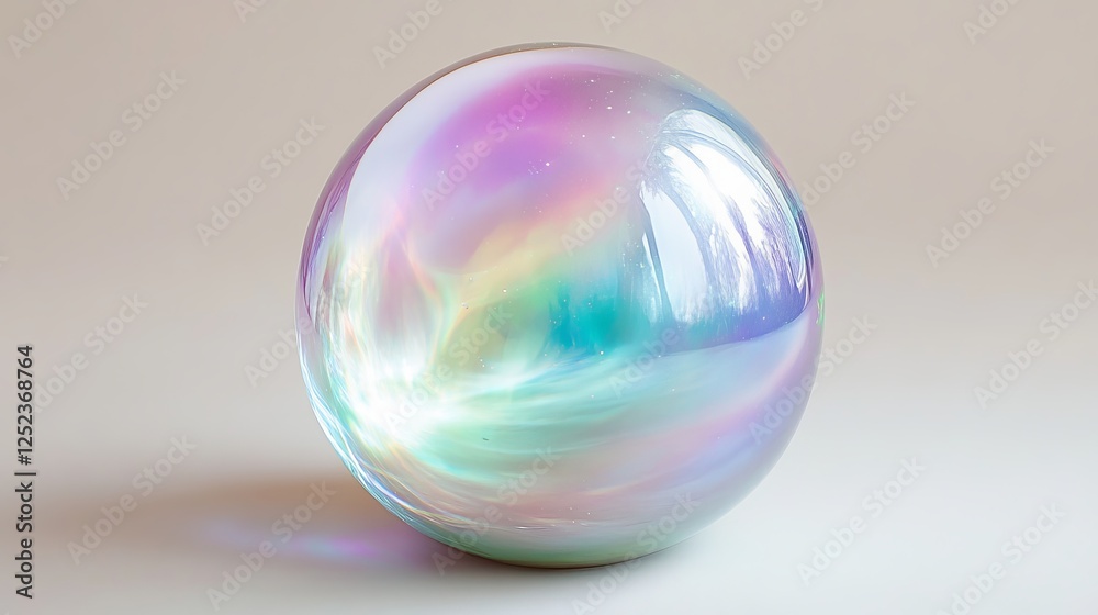 Obraz premium Elegant Glass Egg Showcasing Vibrant Rainbow Swirls Capturing Light in a Playful Dance Creating a Whimsical and Artistic Atmosphere Perfect for Home Decor or Gallery Display Inspiration