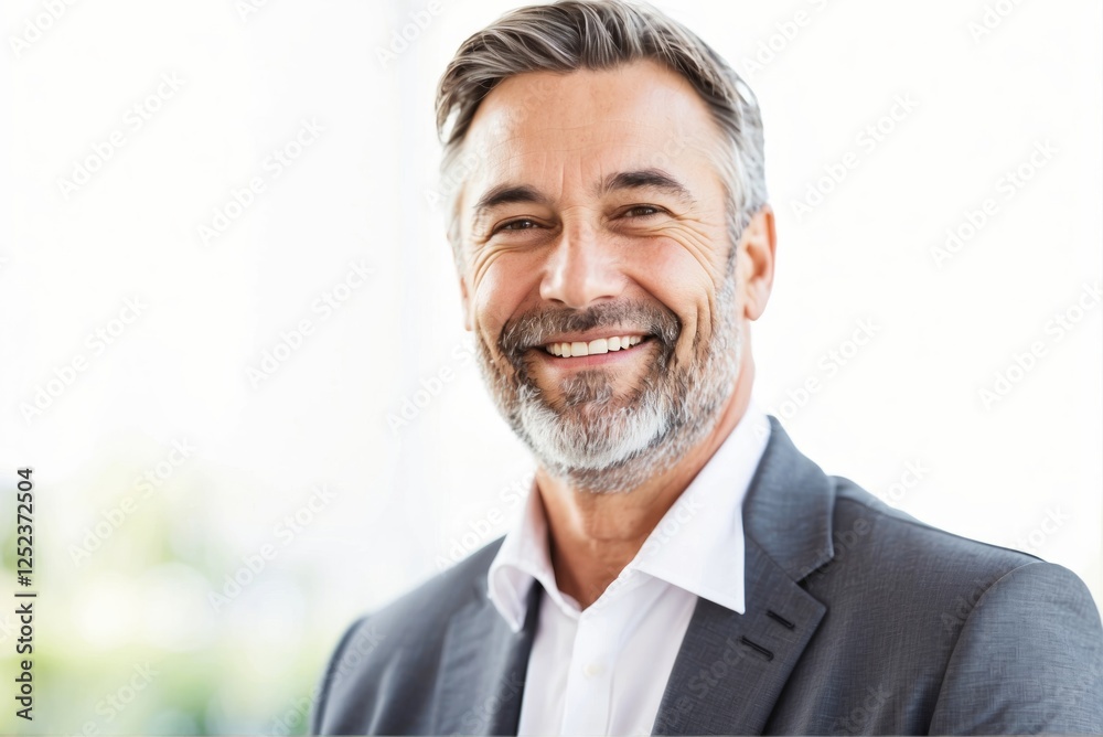 Portrait of a happy senior business man smiling Portrait of a happy senior business man smiling