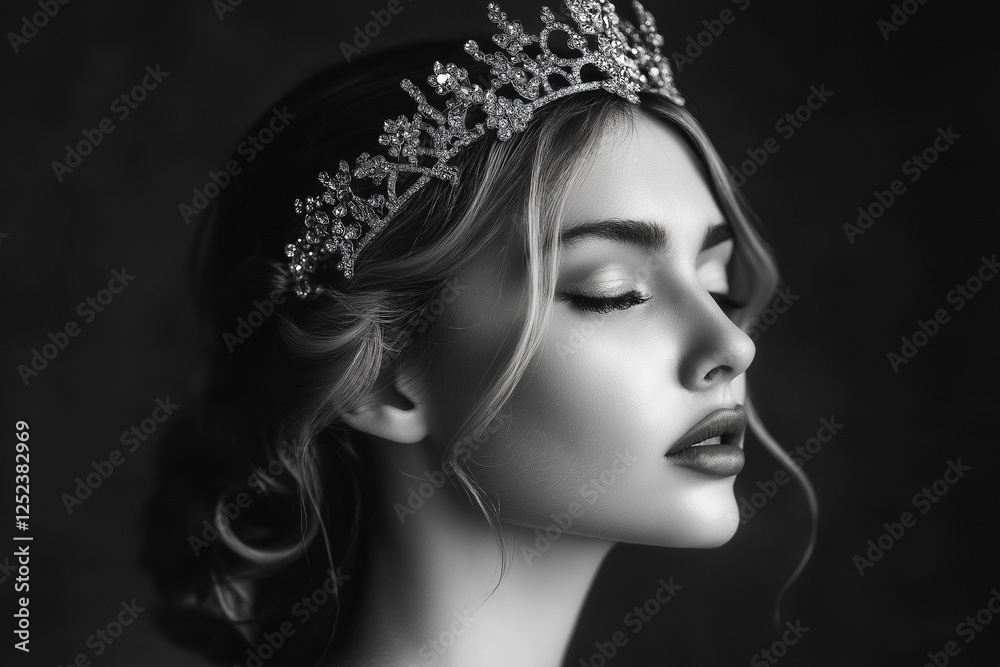 Fototapeta premium woman models tiara