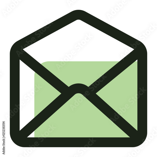 open mail icon for illustration