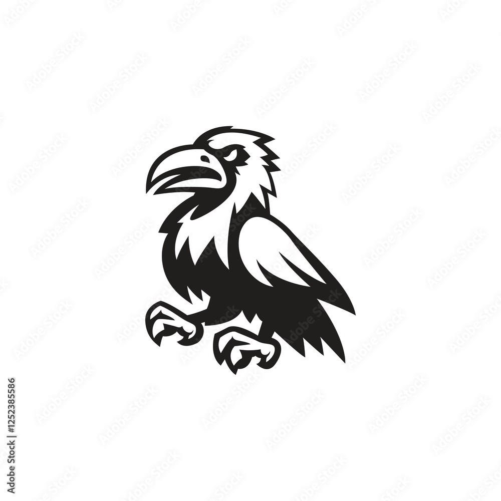 Fototapeta premium Crow vector for mascot template