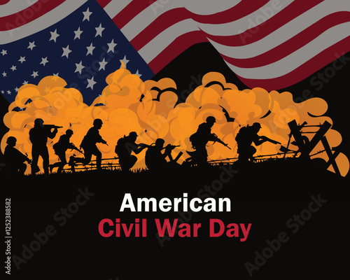 Obraz na płótnie American Civil War Concept