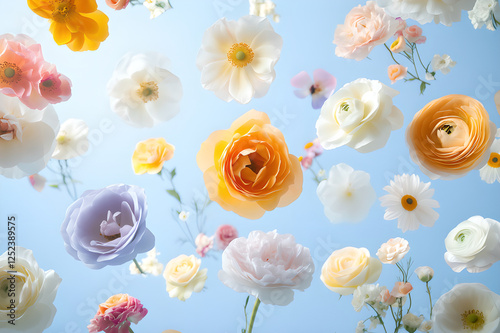 seamless pattern with flowers