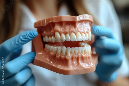 Wallpaper Mural Dental Clinic Scene with Dentist and Patient Discussing Oral Health Care Whitening Toothbrush Treatment Hygiene Torontodigital.ca