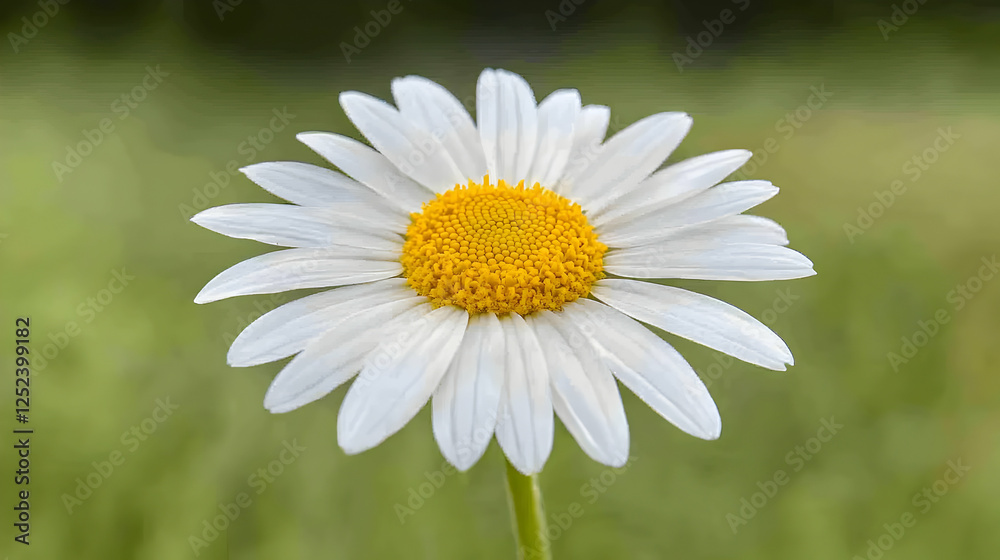 Fototapeta premium Daisy flower field bloom nature summer