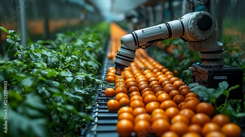 Smart robotic arm improving agricultural productivity in an advanced greenhouse
