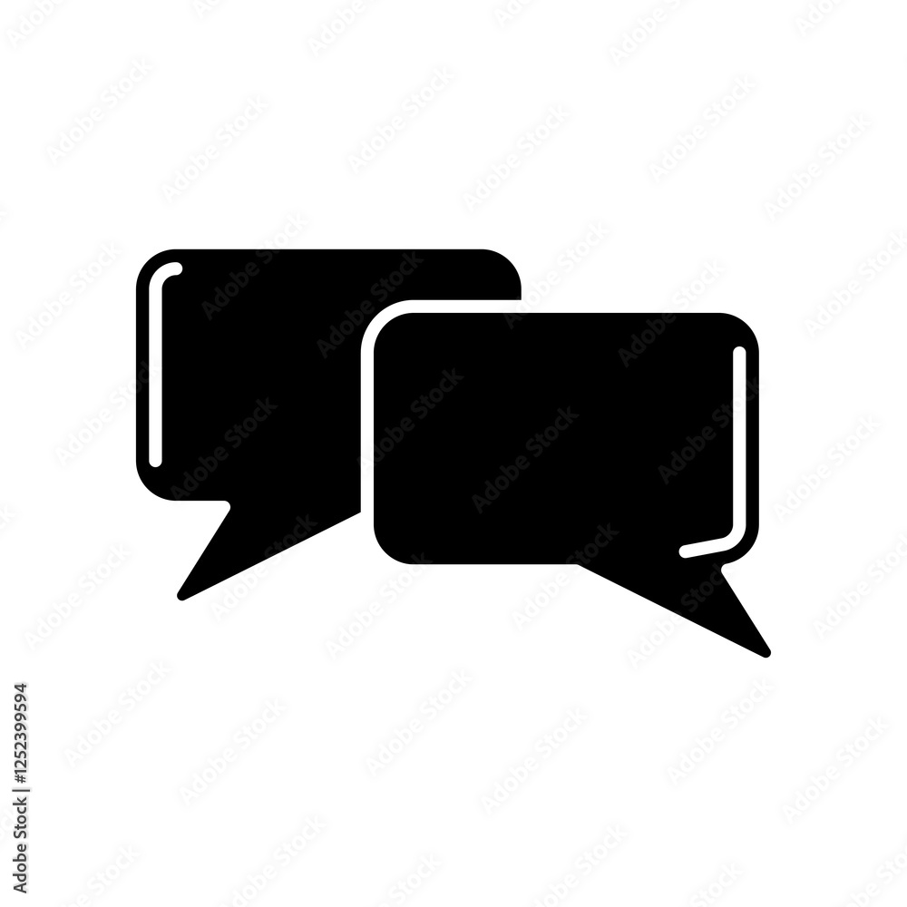 comment icon, silhouette vector isolated on white background. simple and modern design comment icon, silhouette vector isolated on white background. simple and modern design