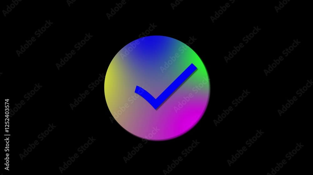 impel tick mark animation with black background. Check mark animation icon. Approved tick mark icon animation impel tick mark animation with black background. Check mark animation icon. Approved tick mark icon animation