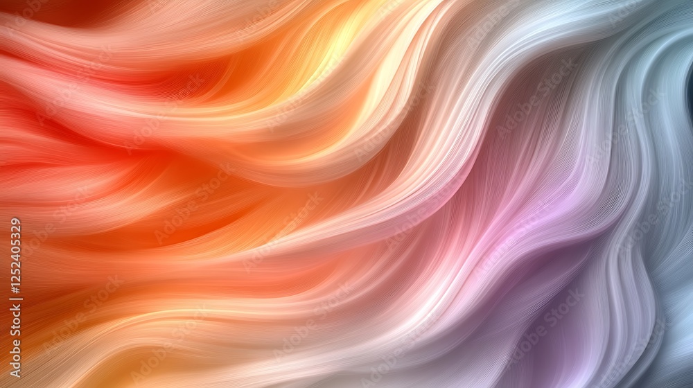 Abstract Swirling Pastel Color Waves Design Abstract Swirling Pastel Color Waves Design
