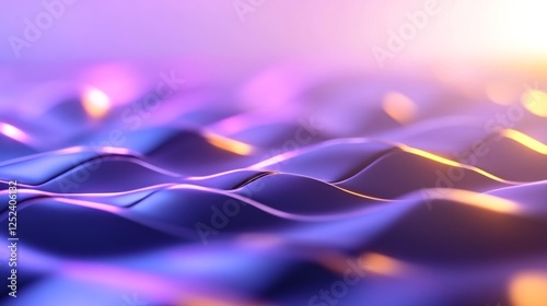 Abstract Colorful Wavy Gradient Background with Purple and Orange Tones. Generative AI photo