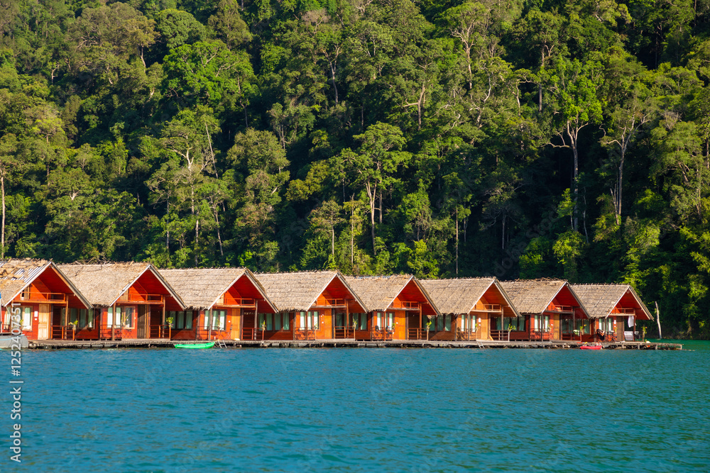 Cheow Lan Dam or Ratjjaprabha Dam, Surat Thani Province is a hydroelectric dam with beautiful nature, especially limestone mountains, suitable for relaxation. It is located in Khao Sok National Park Cheow Lan Dam or Ratjjaprabha Dam, Surat Thani Province is a hydroelectric dam with beautiful nature, especially limestone mountains, suitable for relaxation. It is located in Khao Sok National Park