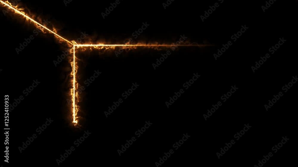 Animation of glowing neon rectangles abstract background