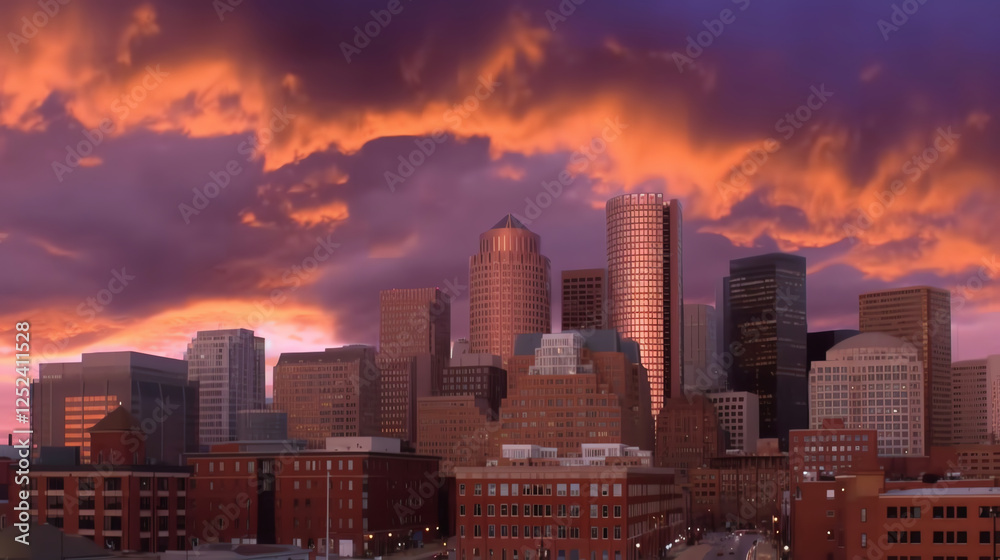 Fototapeta premium Dusk Cityscape