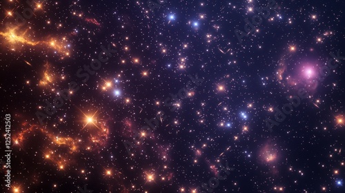 Wallpaper Mural Pulsating Variable Star Cluster in Deep Space Visualization Torontodigital.ca