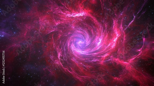 Wallpaper Mural Cosmic Plasma Flow in a Retrograde Spiral Galaxy Formation Torontodigital.ca