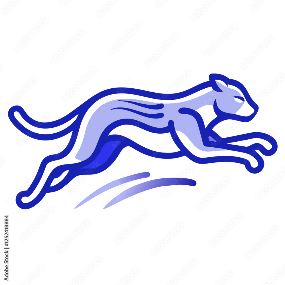 Obraz premium A sleek cheetah Icon
