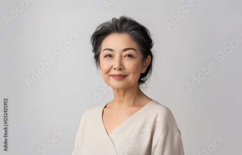 Wallpaper Mural 微笑む上品なアジア人女性のポートレート Torontodigital.ca