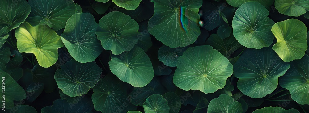 Close-up view of lush green leaves. Close-up view of lush green leaves.