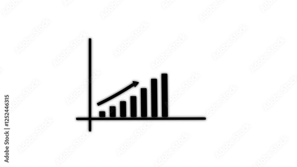 Technology Business graph growth chart . Business bar icon isolated .profit, increase, Technology Business graph growth chart . Business bar icon isolated .profit, increase,
