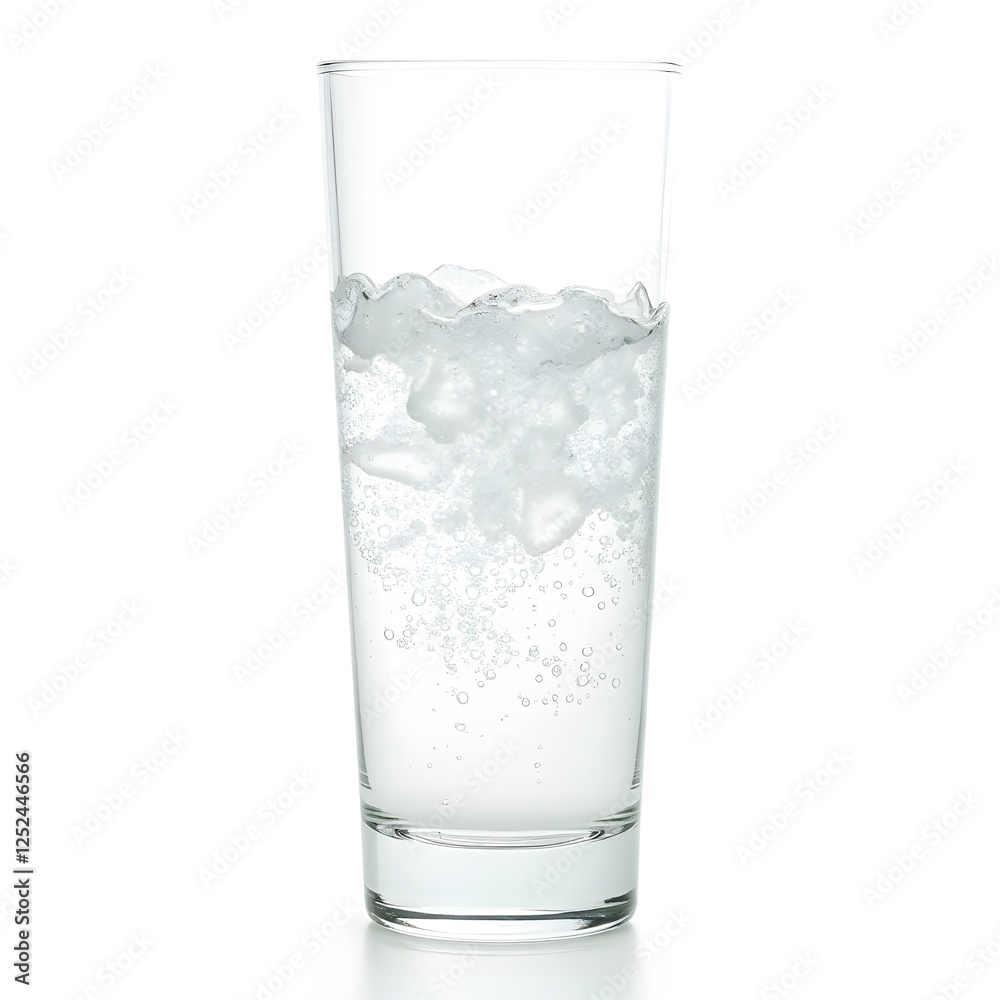 Sparkling Water in Glass Refreshing Drink Bubbly Liquid Close up Studio Shot Sparkling Water in Glass Refreshing Drink Bubbly Liquid Close up Studio Shot