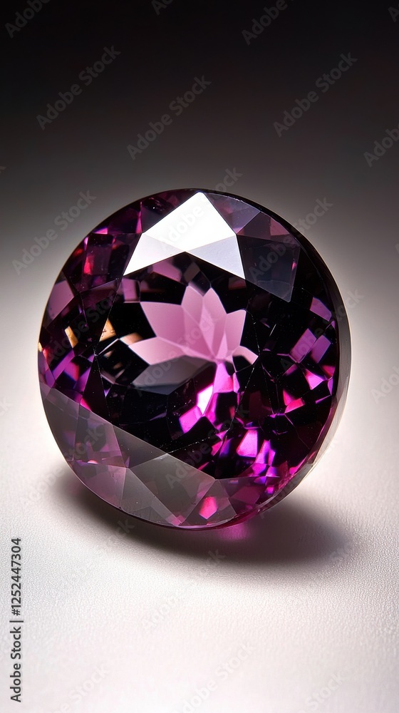 Vibrant purple gemstone close-up studio setting elegant artistry Vibrant purple gemstone close-up studio setting elegant artistry