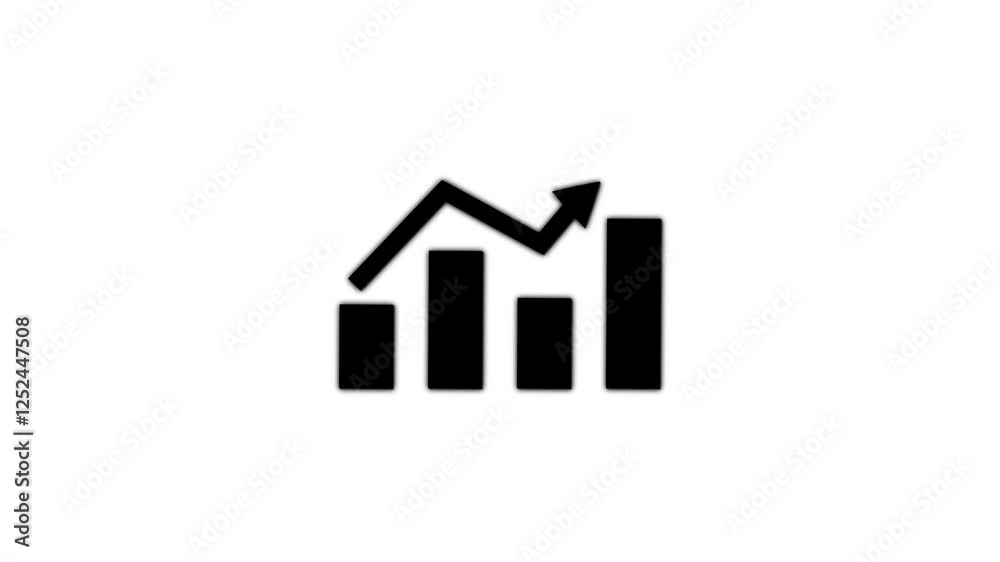 Technology Business graph growth chart . Business bar icon isolated .profit, increase, Technology Business graph growth chart . Business bar icon isolated .profit, increase,