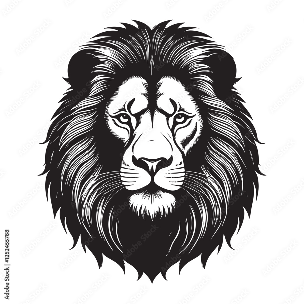 Obraz premium lion vector illustration