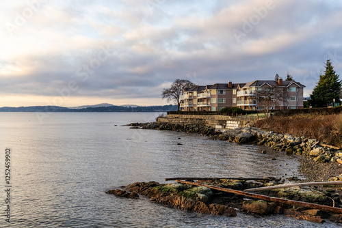 Coastal Apartments Overlooking Calm Waters at Sidney, Vancouver Island, British Columbia photo