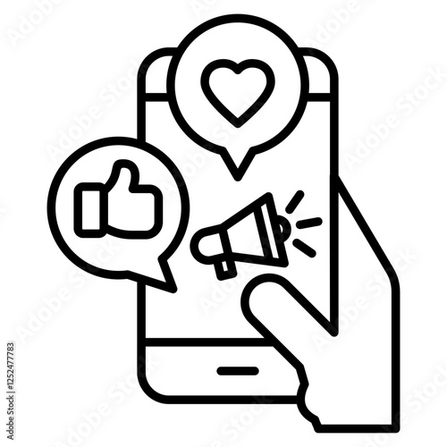 Social promotion icon