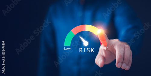 Obraz na płótnie Risk management is the process of identifying, assessing, and mitigating risks to minimize future occurrences, ensuring organizational readiness and stability amidst unforeseen challenges. w salonie