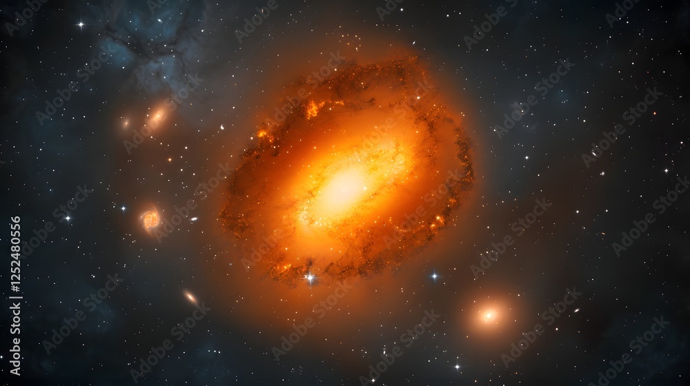 Colorful Cosmic Explosion in Vibrant Stellar Nebula Colorful Cosmic Explosion in Vibrant Stellar Nebula