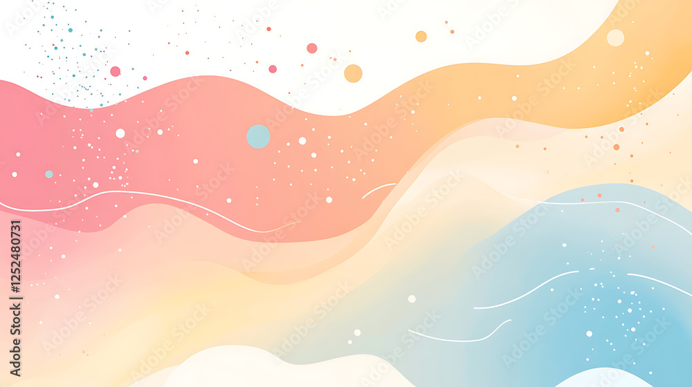 Pastel Waves Abstract Background Design Pastel Waves Abstract Background Design