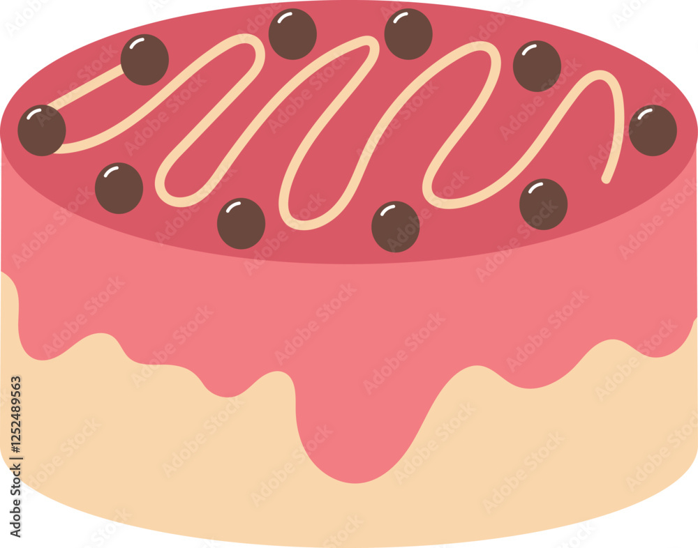 Delicious Cake: Sweet Treat Vector Illustration Delicious Cake: Sweet Treat Vector Illustration