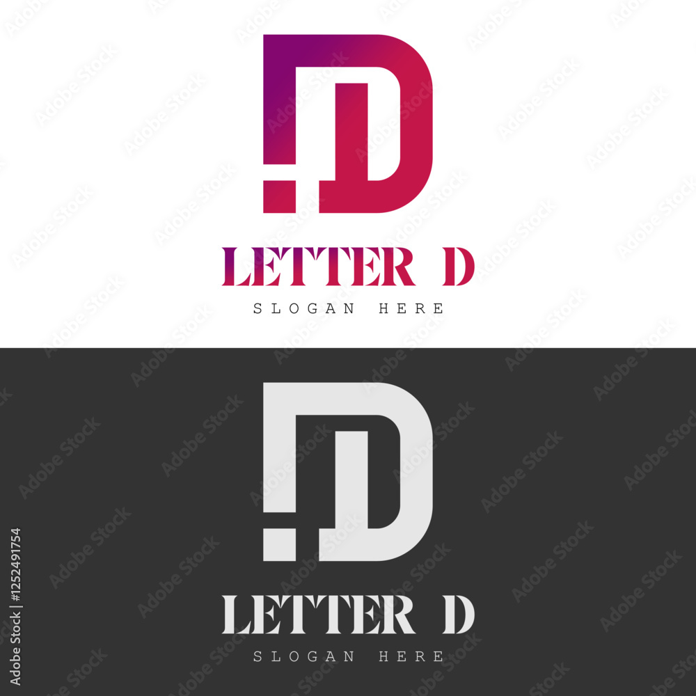 Letter D Logo Vector Stock Illustration Letter D Logo Vector Stock Illustration