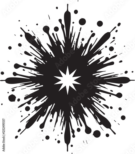 black ink splat