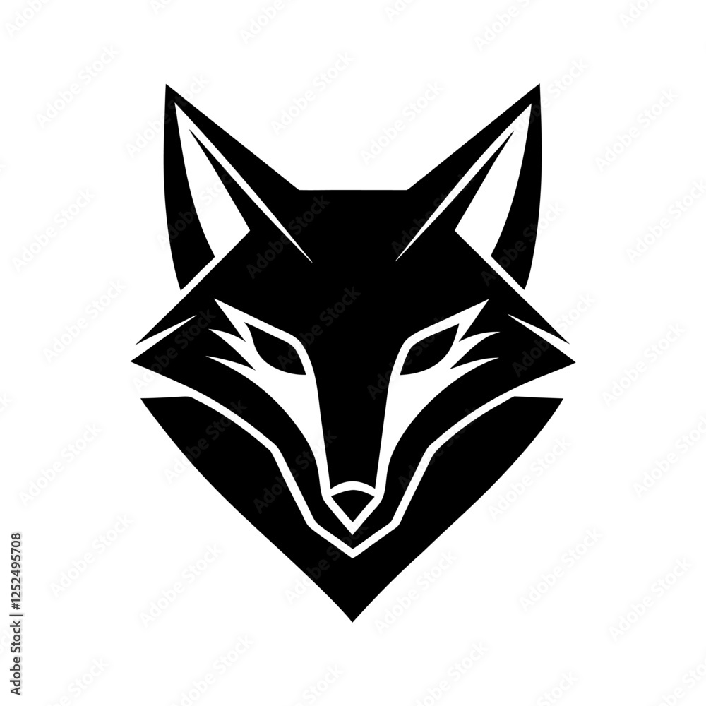 Fototapeta premium head of a wolf icon