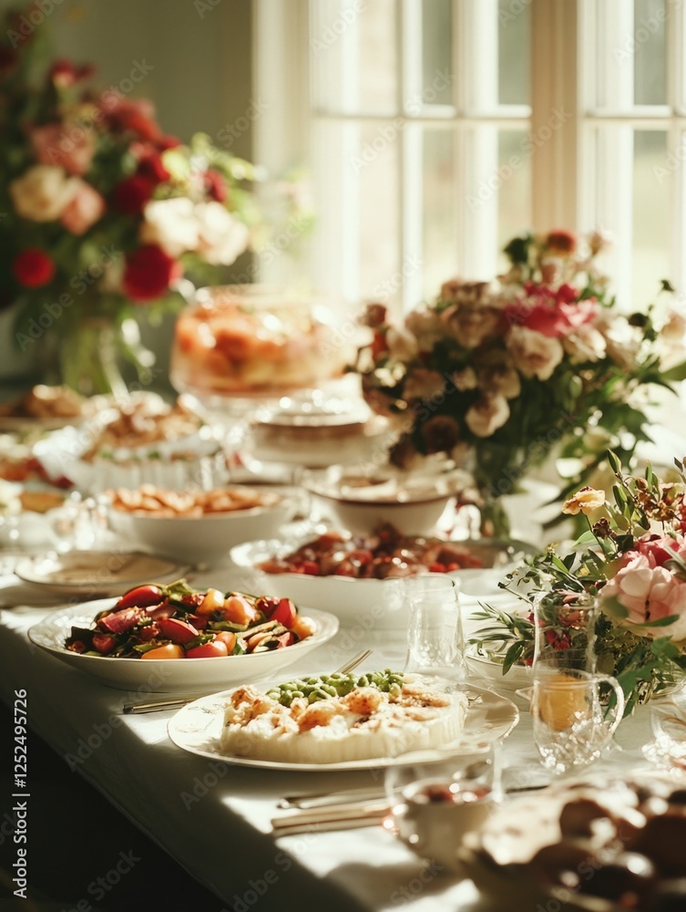 Fototapeta premium Breakfast or Brunch Table