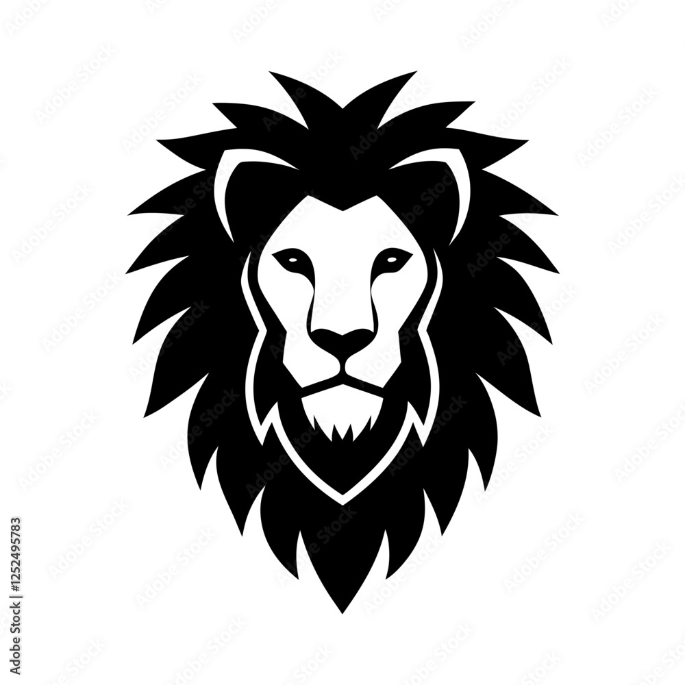 Fototapeta premium lion head vector