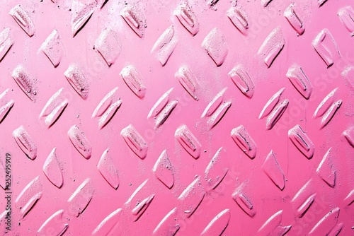 Pink metal surface close-up photo