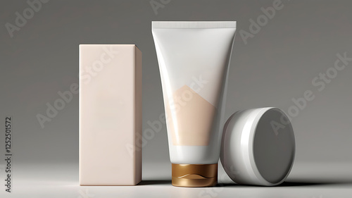 Wallpaper Mural cosmetic tube isolated on white Torontodigital.ca