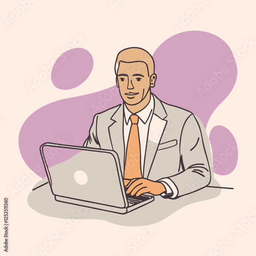 Businessman at his Desk