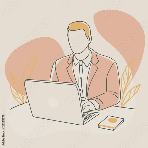Businessman at his Desk